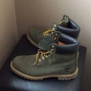 Forest Green Timberland Boots